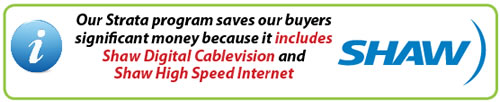 Shaw Digital Cablevison and Shaw High Speed Internet Included